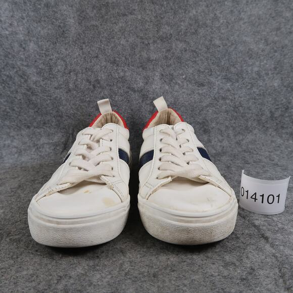 Old Navy Shoes Kids 12 Casual Fashion Sneakers Lace Up Trainers White Red Youth - Picture 2 of 11